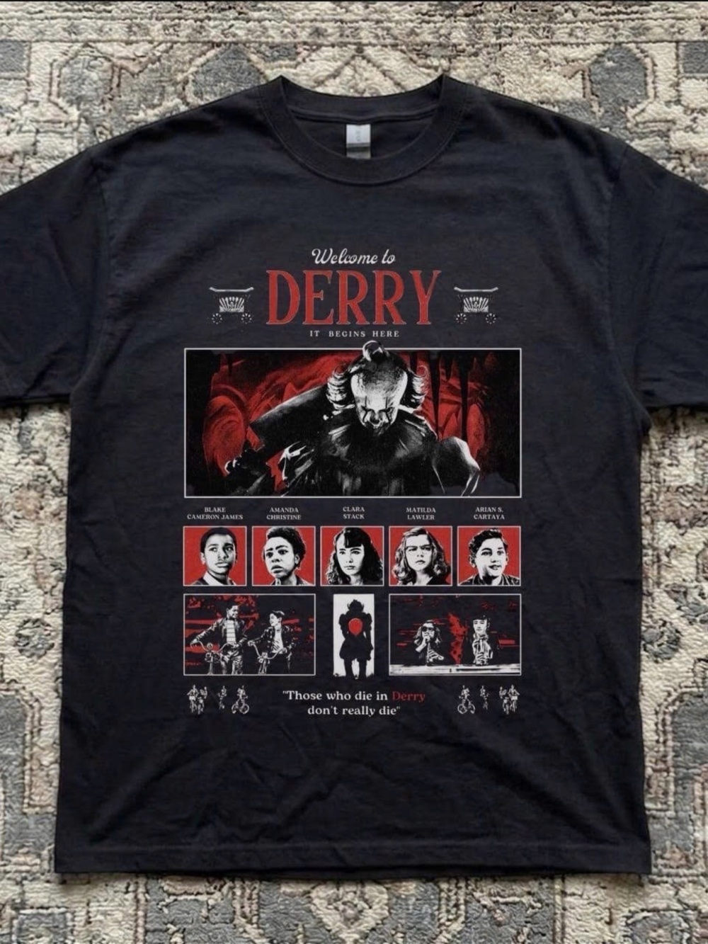 Derry Graphic Horror Tee - Black
